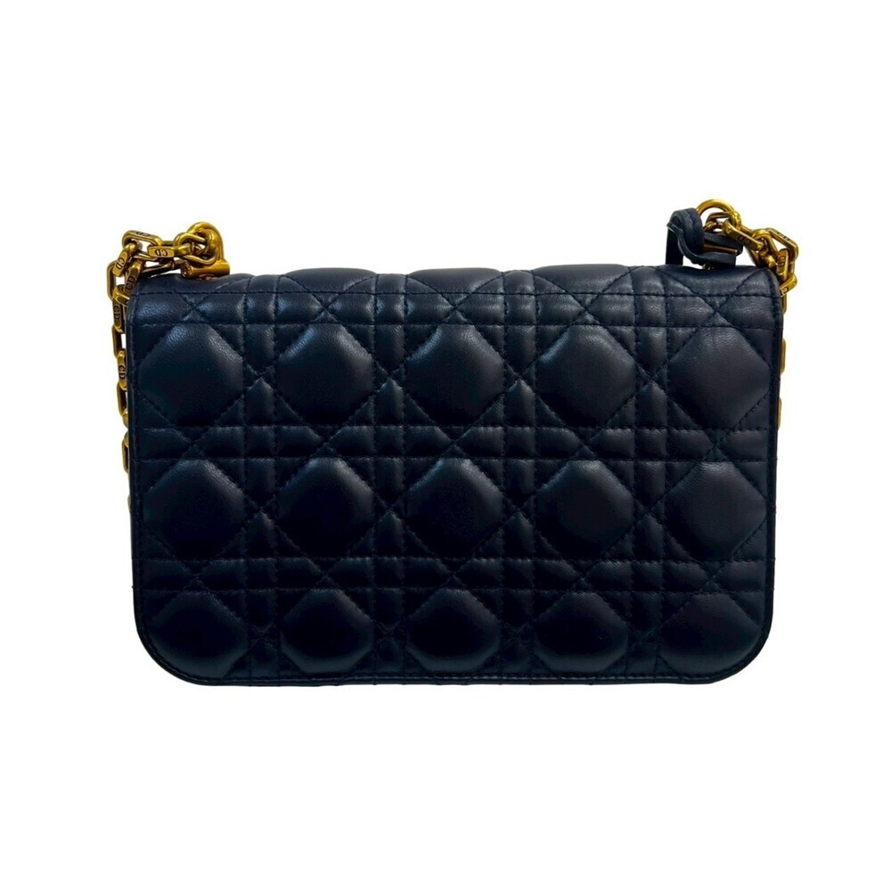 CHRISTIAN DIOR Blue Leather Shoulder Bag - Picture 3 of 9